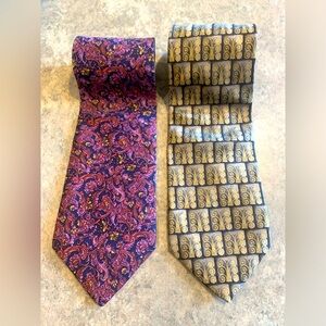 Two Christian Dior Monsieur Ties